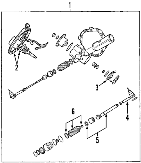 Steering Gear & Linkage for 2003 GMC Yukon #1