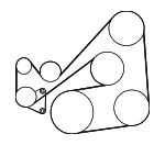 L51015909C - : Serpentine Belt for Mazda Image