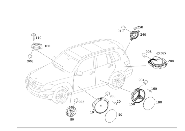 1648202902 - Electrical System: Speaker for Mercedes-Benz Image image