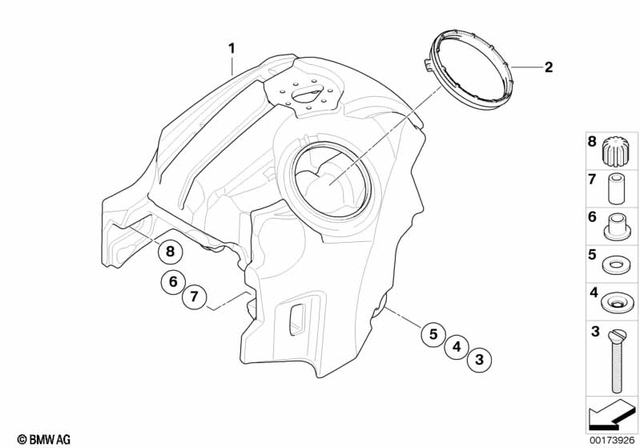 16141182903 - Fuel Supply: Supporting Ring -  for BMW-Motorrad Image