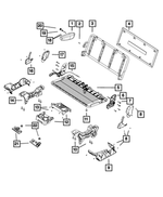 5077067AA - Interior Trim: Seat Bracket, Left for Mopar Image image