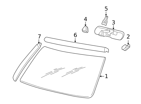 Reveal Moldings for 2006 Saab 9-7x #0