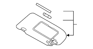 964006MA0C - : Sun-Visor for Nissan: Qashqai, Rogue Sport Image