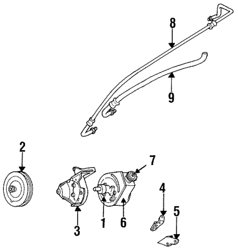 Pump & Hoses for 1993 Pontiac Firebird #0