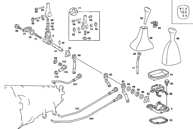 2012601633 - : Shift Rod for Mercedes-Benz Image