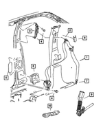 6036522AA - Interior Trim: Screw for Jeep: Commander, Grand Cherokee Image
