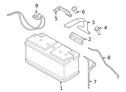 Battery for 2018 Porsche Cayenne #4