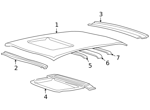Roof & Components for 2008 Kia Optima #0