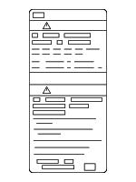 7430A480 - Body: Caution Label for Mitsubishi: Eclipse Cross, Lancer, Mirage, Mirage G4, Outlander, Outlander PHEV, Outlander Sport Image