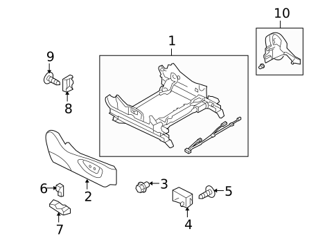 Tracks & Components for 2009 Subaru Legacy #2