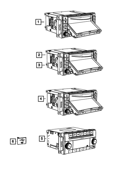 Radio, Antenna, Speakers, DVD, and Video systems for 2012 Ram 3500 #0