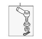 GA2A32280A - Steering: Outer Tie Rod for Mazda: Protege, Protege5 Image