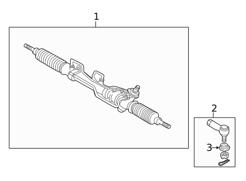 Steering Gear & Linkage for 2001 Mazda 626 #1