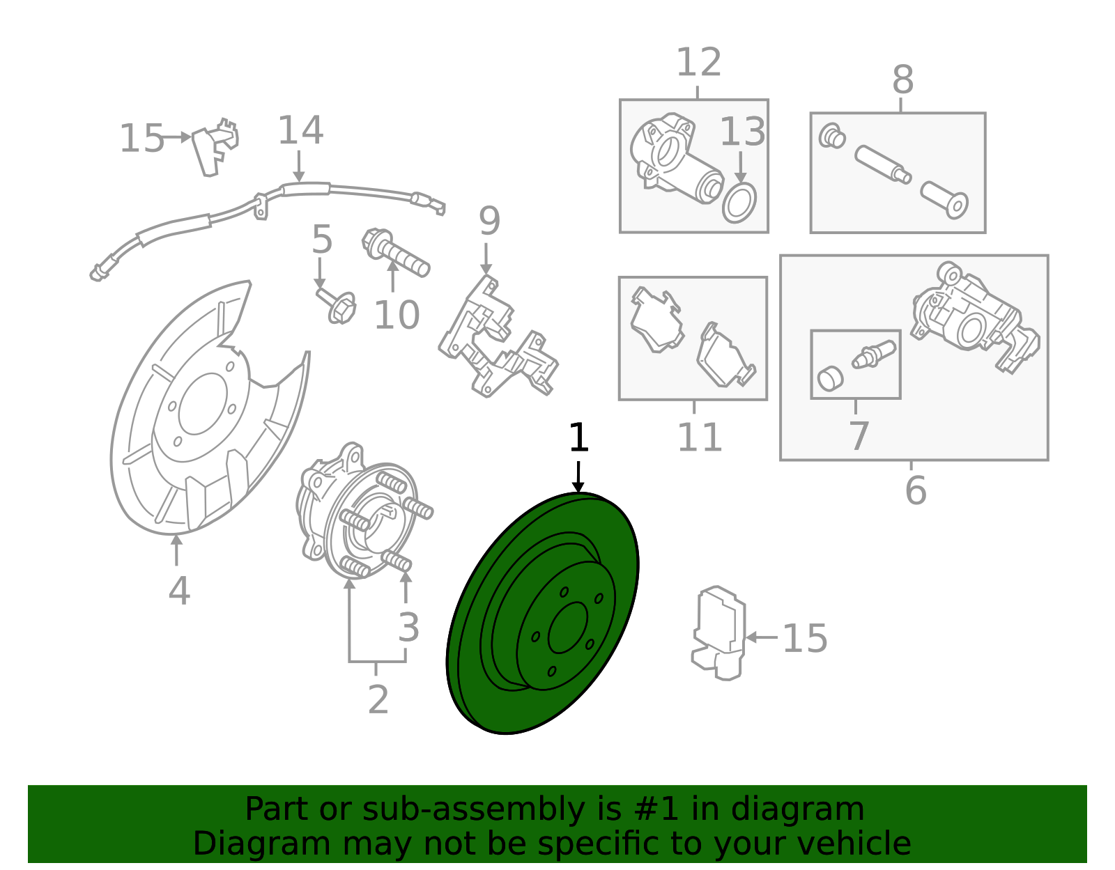 2020-2026 Ford Rotor Assembly - Brake BRRF-468 | Parts Planet Ford