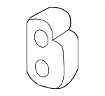 28761C1000 - Exhaust: Front Muffler Insulator for Hyundai Image