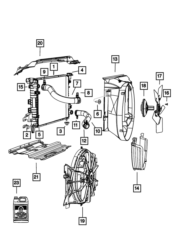 68050199AA - Cooling: Radiator Isolator for Mopar Image image