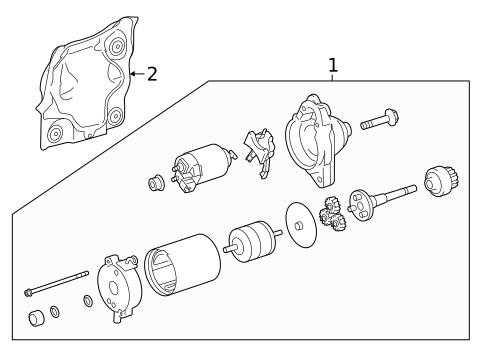 Starter for 2024 Lexus RC F #1