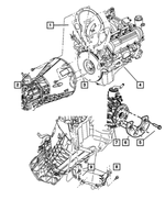 52104336AA - Clutch: Transmission To Engine Block Spacer, Mounting for Mopar Image