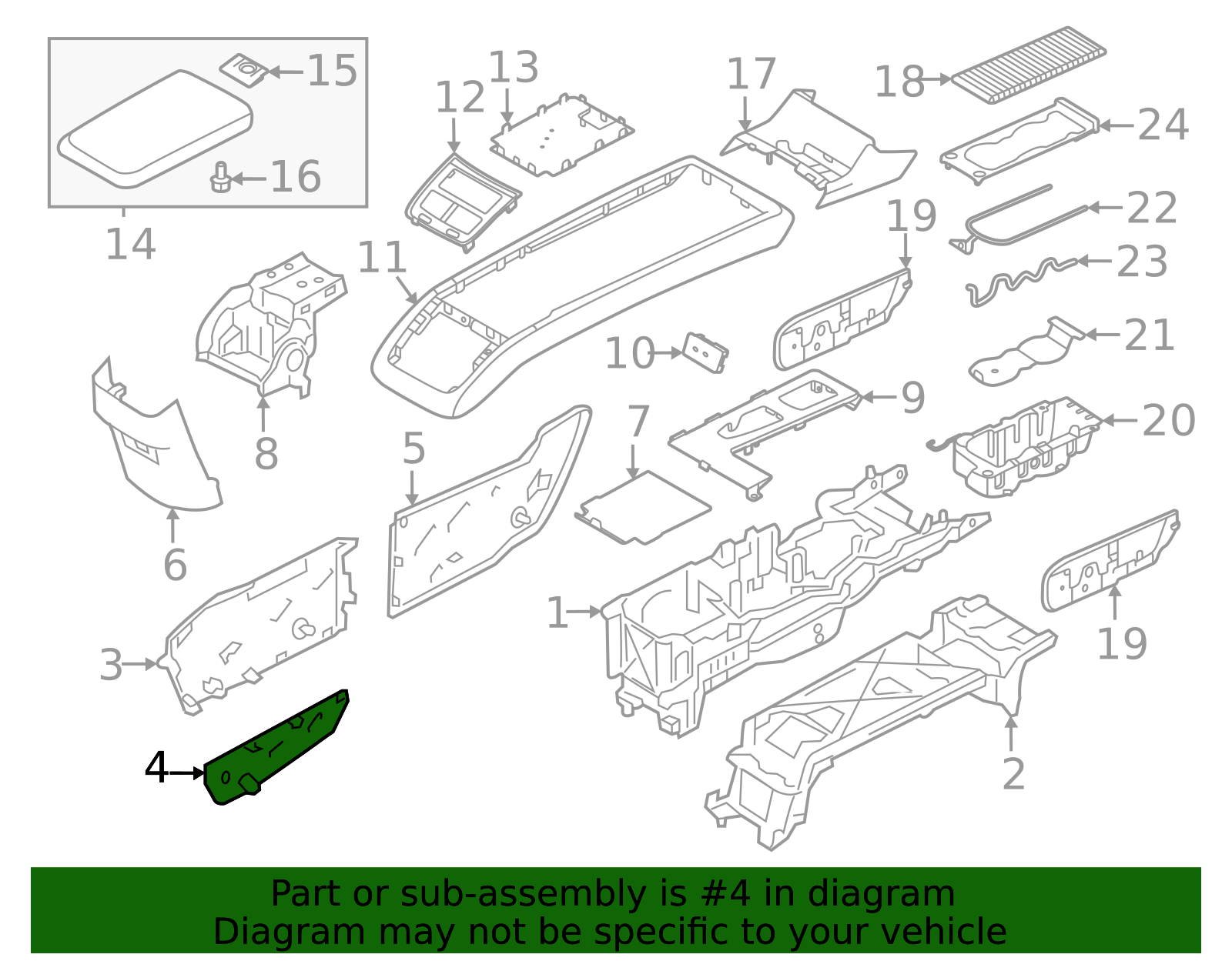 Genuine Lower Trim for 2025-2026 Volvo XC90 | Part# 32422224
