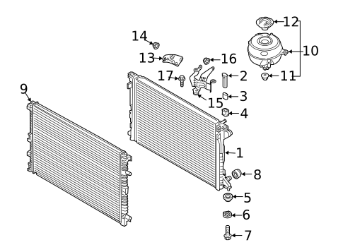 Radiator & Components for 2020 Audi S6 #0
