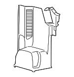 EK4Z6131112AB - Body: Body D-Pillar Trim Panel for Ford Image