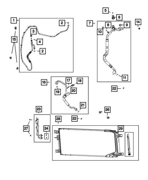 Air Conditioner and Heater Plumbing for 2022 Ram 3500 #0