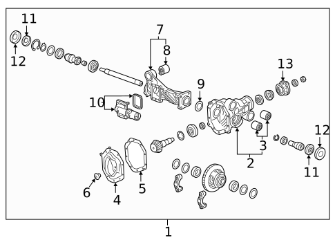Carrier & Components for 2021 Chevrolet Silverado 1500 #3
