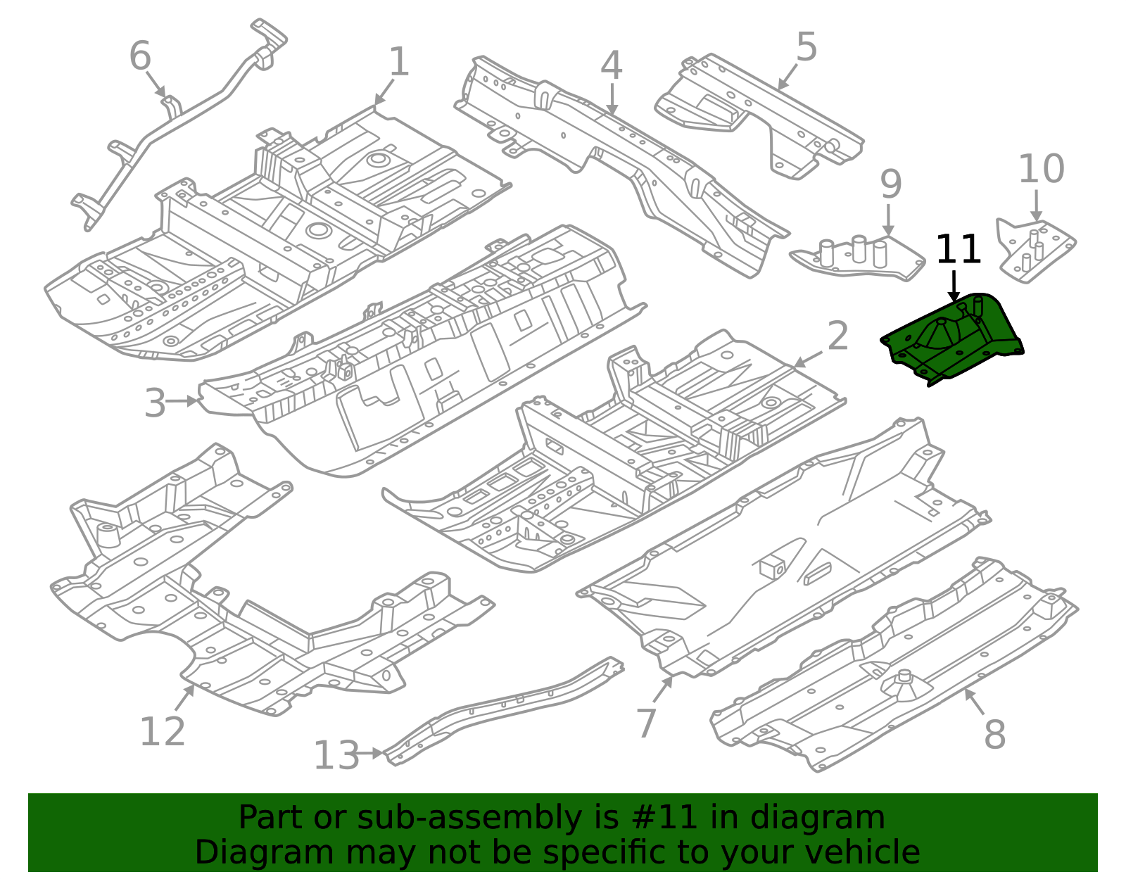 74819-6RR0A - Floor Pan Splash Shield Official Nissan Parts Store