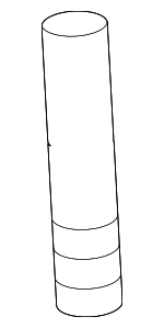 20262500 - Body: Lower Hinge Pin for GM Image