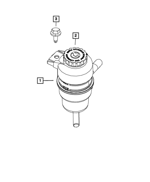 Power Steering Pump and Reservoir for 2020 Dodge Journey #1