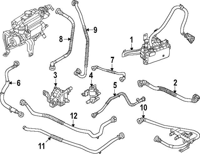 254C5DO500 - : Water Hose for Kia Image
