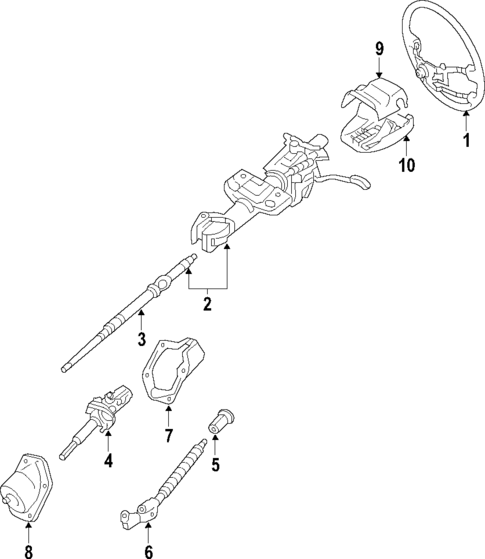 Steering Column for 2012 Toyota Tacoma #0