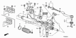 53434TA0A02 - Chassis: CLIP, STEERING TIE ROD for Honda Image