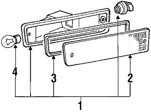 Backup Lamps for 1989 Mitsubishi Mirage #0