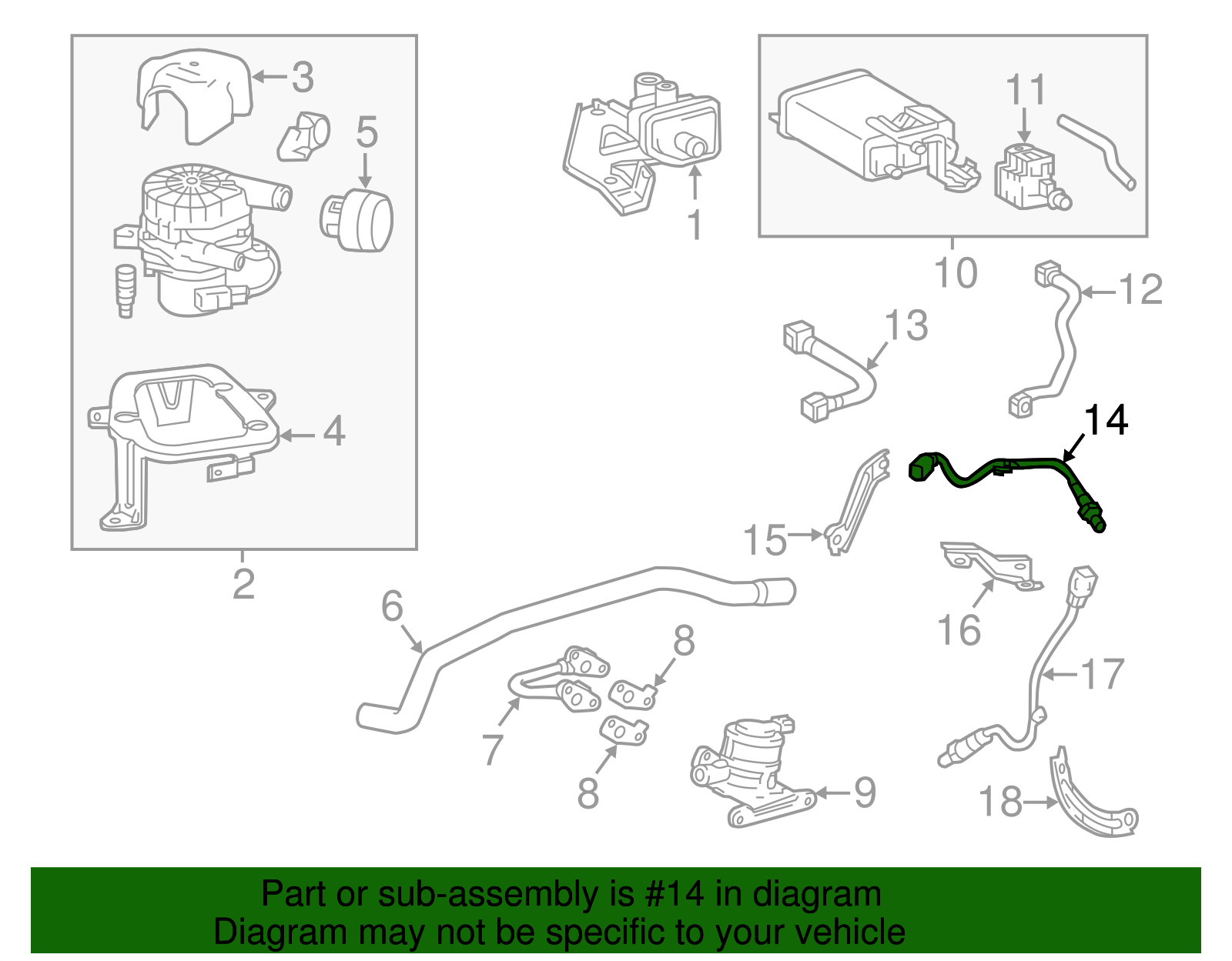 2016-2023 Toyota Tacoma Oxygen Sensor 89467-04140 | OEM