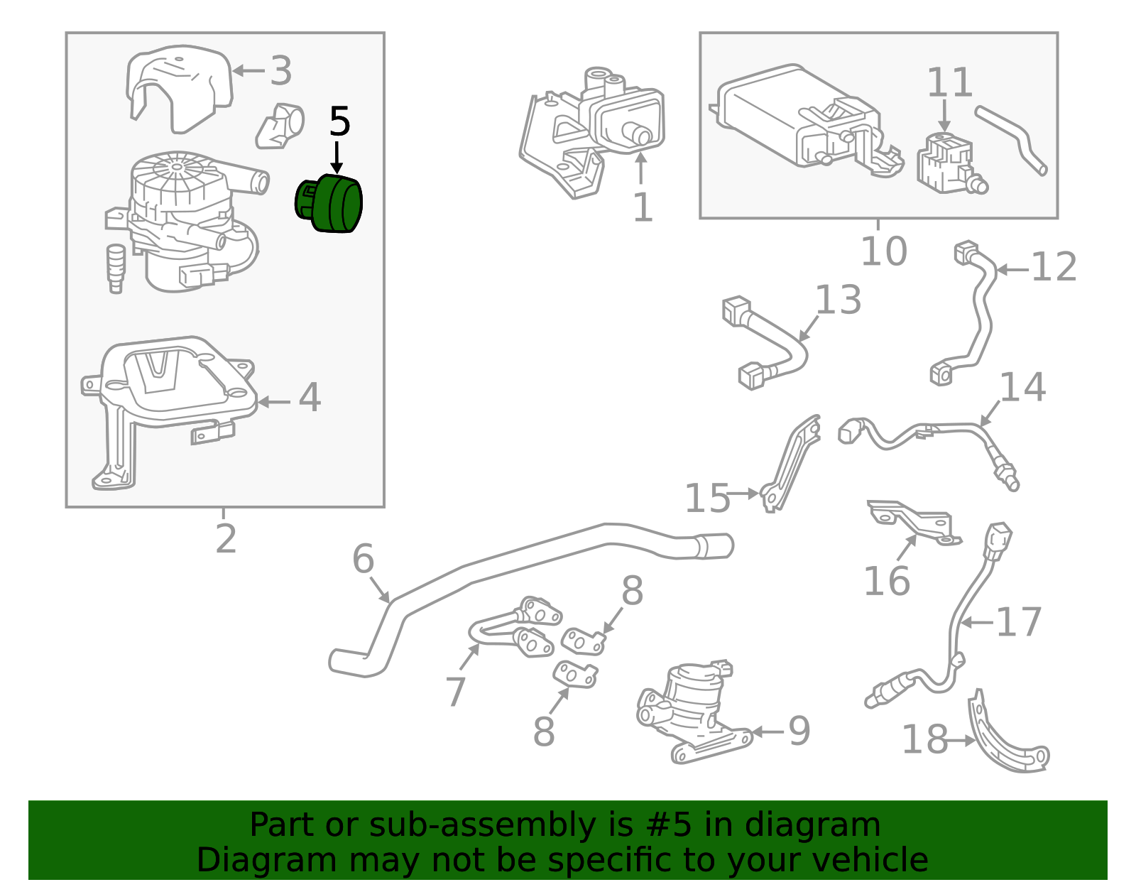 17621-0C010 - Secondary Air Injection Pump Filter 2013-2023 Toyota ...