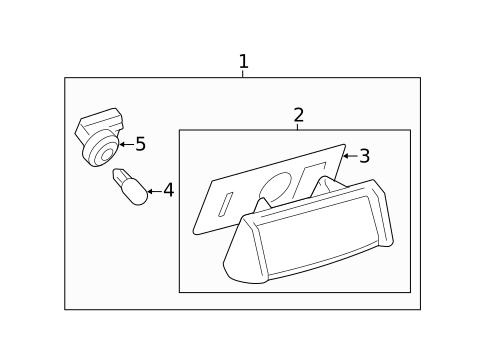 License Lamps for 2007 Toyota Camry #0
