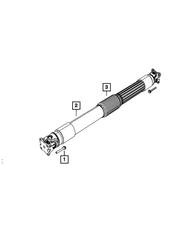6508921AA - Rear Axle; Corporate 210 MM; Differential and Drive Line: Hex Flange Head Lock Bolt, Mounting for Mopar Image