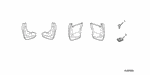 8P09S0400004 - Accessory Components: NUT, SPRING (5MM) for Acura Image