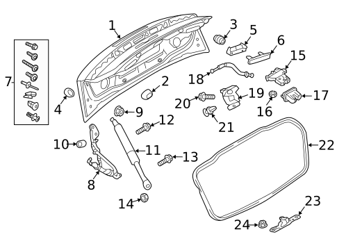 Lid & Components for 2018 Audi A3 Quattro #0