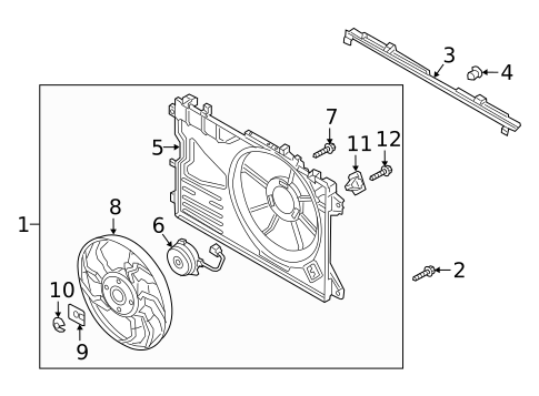 Cooling Fan for 2023 Mazda 3 #0