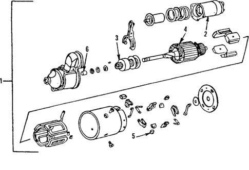 Starter for 1984 Oldsmobile Omega #0