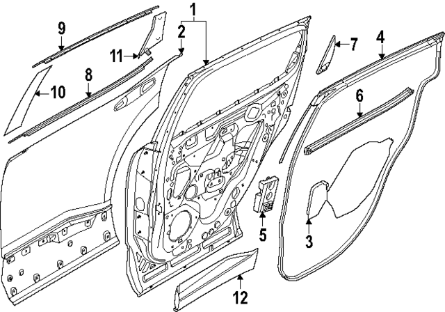 828707LD0A - : Lower Molding for Nissan: Kicks Image