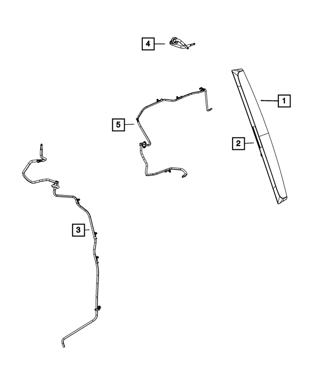 5182210AB - : Lift-Gate Washer Hose for Mopar Image