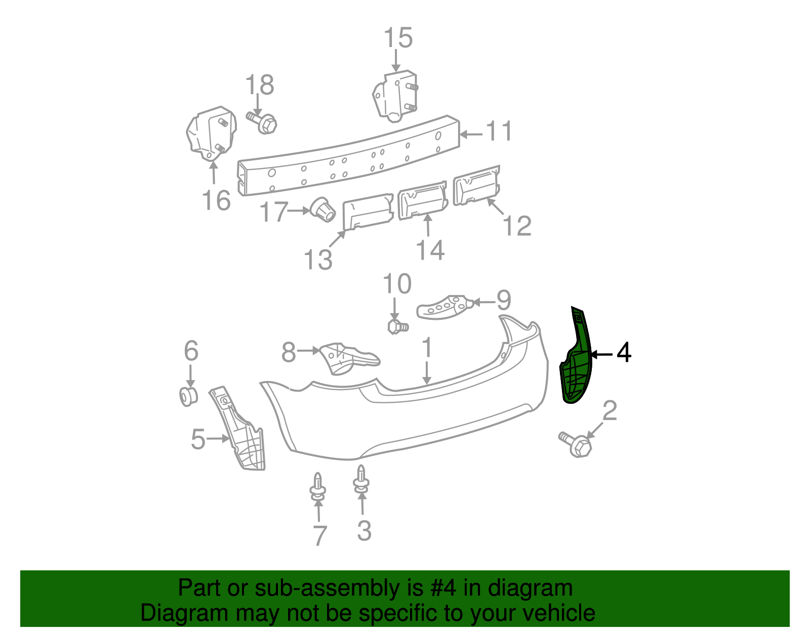 Genuine Toyota Side Seal part# 52591-52230 for 2007-2012 Toyota Yaris ...