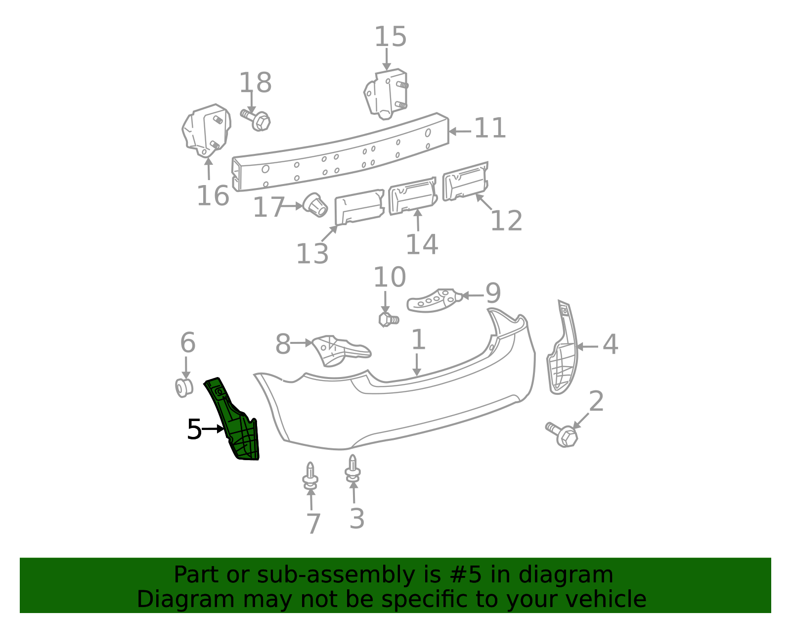 2007-2012 Toyota Yaris Bumper Splash Shield 52592-52220 | Toyota Parts ...