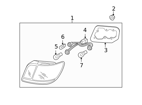 Tail Lamps for 2006 Kia Rio #0
