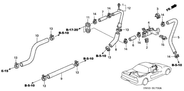Water Valve for 2002 Acura NSX #0