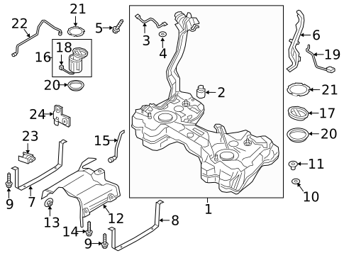 Fuel System Components for 2018 Audi TT RS Quattro #0