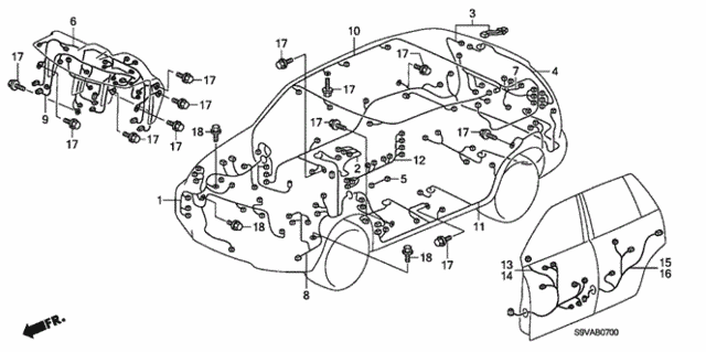 Wire Harness for 2008 Honda Pilot #0
